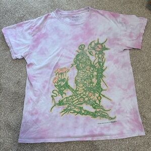 Lady Gaga The Chromatica Ball Concert Tee Pink Tie Dye Shirt 2022 Official Merch
